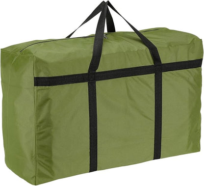 Extra Large Duffle Bag, 39 x 23 x 11 in Travel Big Duffle Bag with Zipper Handle Storage Foldable Waterproof Lightweight Bag for Women Men Travel Moving Camping (Green)