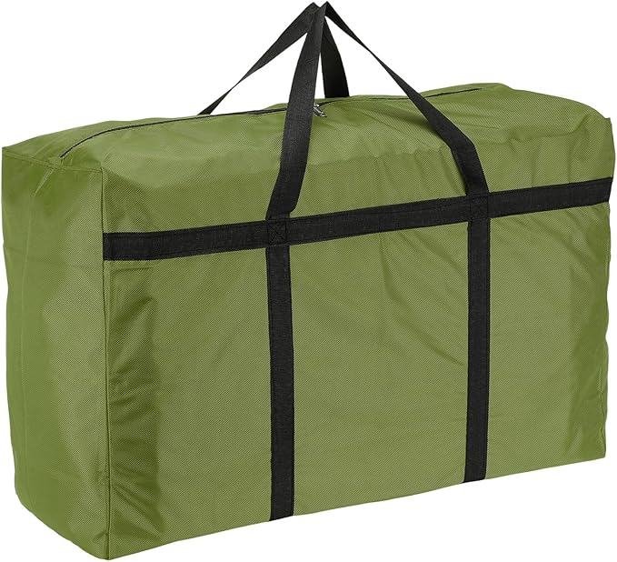 Extra Large Duffle Bag, 35 x 19 x 11 in Travel Big Duffle Bag with Zipper Handle Storage Foldable Waterproof Lightweight Bag for Women Men Travel Moving Camping (Green)