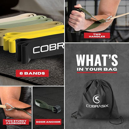 Resistance Bands for Working Out Men and Women | Resistance Bands for at Home Workouts, Powerlifting, Stretching, WOD, Strength Training and Pull Ups