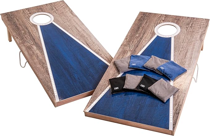 Triumph LED Keyhole 2' x 4' Cornhole Set with Light-Up Path and Scoring