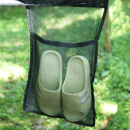 HBTower Trampoline Ladder, 2 Steps with Wide Steps, Trampoline Storage Bag, Universal Hook, 220 lbs Capacity Trampoline Accessories for Children Kids, Black