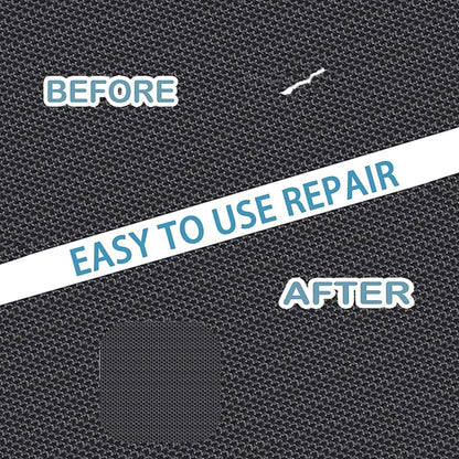 Heavy-Duty Trampoline Patch Repair Kit: 6 Self-Adhesive Patches (2 Square+2 Rectangular+2 Round) Repair Trampoline Mat Tear or Hole in a & Quick Mat Repairs