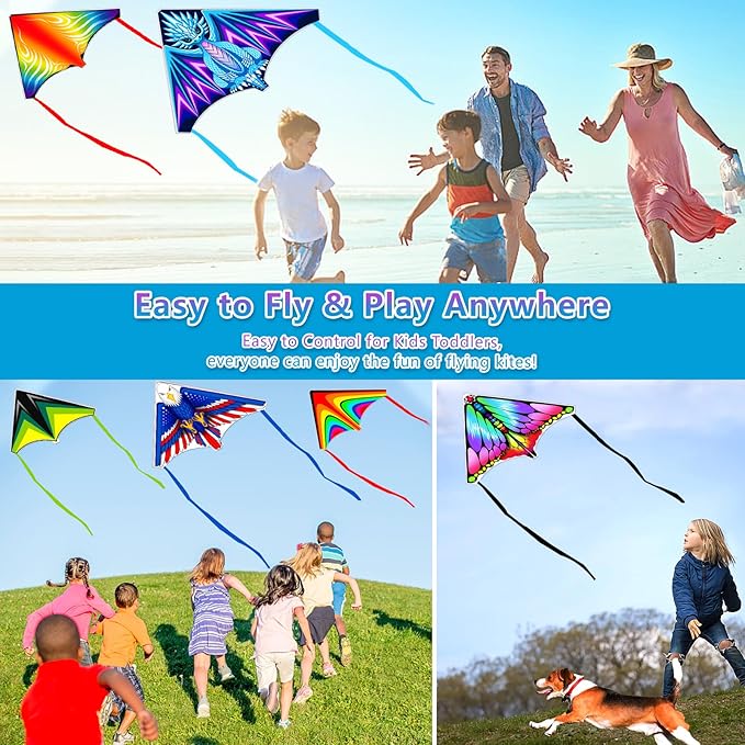 8 Pack Mini Kites for Boys Girls 3-5 6 7 8 Gift & Party Favors, Finger Launcher Kites Easy to Fly Ejection Kite for Kids Teens Ages 4-18 Beach Park Backyard Outdoor Sports Flying Toys