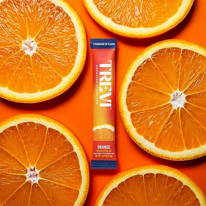 TREVI™ Sugar Free Electrolytes - Drink Mix Hydration Powder Packets - 28 Count - Orange