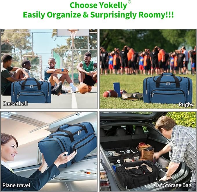 Sports Duffel Bag 20 inch for Travel Gym - Royal Blue