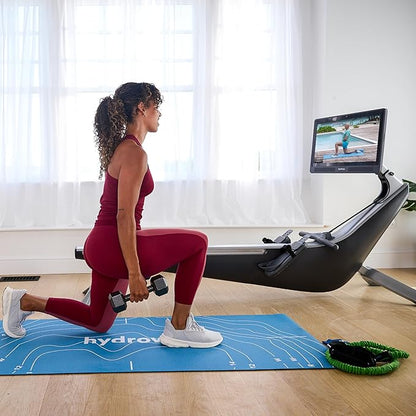Hydrow Origin Rowing Machine with Immersive 22" HD Rotating Screen - Stows Upright | Live and On-Demand at-Home Workouts, Membership Required