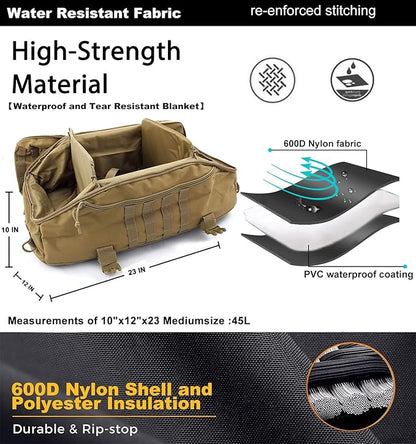 Gym Bag Duffle Bags Backpack - Travel Weekender Bag for Men Women Workout Bag for Military,Sports,Overnight,Basketball,Tactical,Football,Waterproof & Tear Resistant