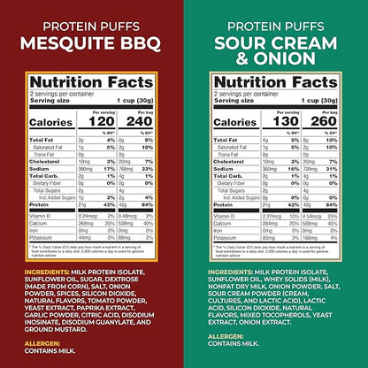 Twin Peaks Protein Puffs & Italian Dressing Starter Pack – Low Carb, Keto-Friendly, High Protein, Gluten-Free Snack