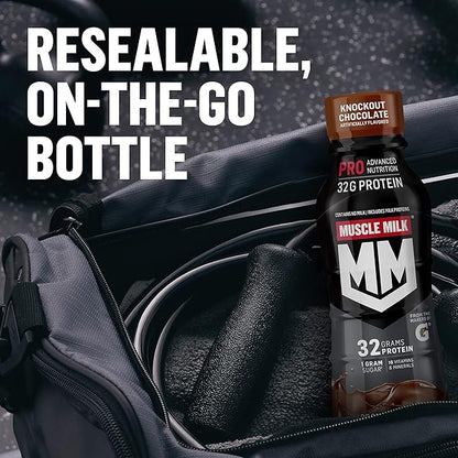 Muscle Milk Pro Series Protein Shake, Chocolate Peanut Butter, 40g Protein, 14 Fl Oz (Pack of 12)