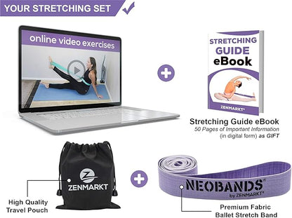 Zenmarkt Ballet Stretch Bands for Flexibility and Strength - Stretch Bands Ideal to Have as Dance Equipment in Every Competition - Suitable for Gymnastics, Cheerleading, and Pilates Training