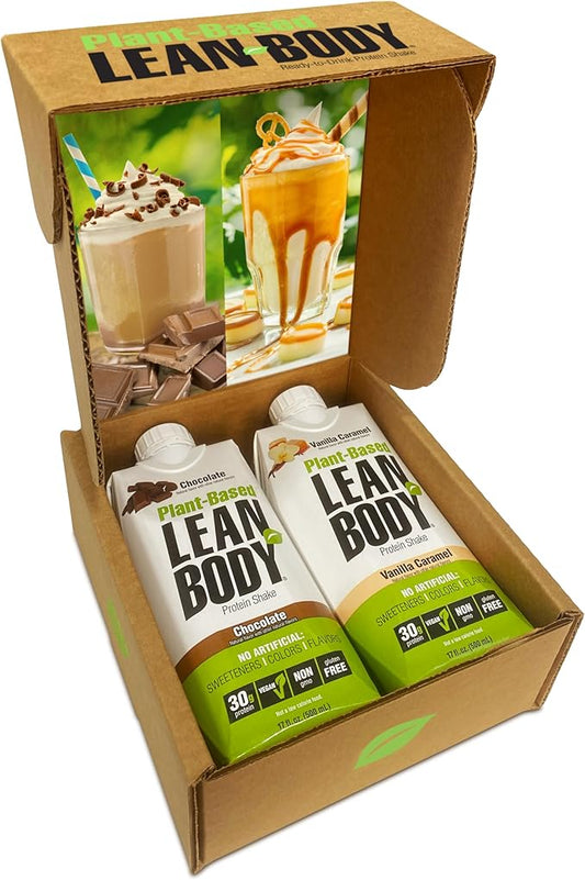 Lean Body Ready-to-Drink, Plant-Based Vegan Taster Pack, 30g Protein, No Artificial Flavors
