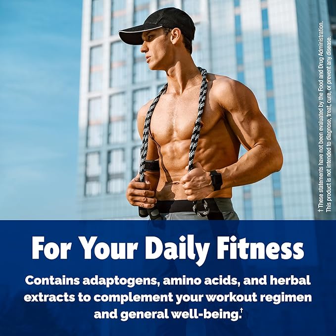 Testosterone Booster Supplement for Men - Male Enhancing Test Boost - Ashwagandha, Tongkat Ali, Rhodiola, Tribulus, Vitamin D3, B6, B12 - Workout, Muscle Builder, Strength, Energy, Performance - 120ct