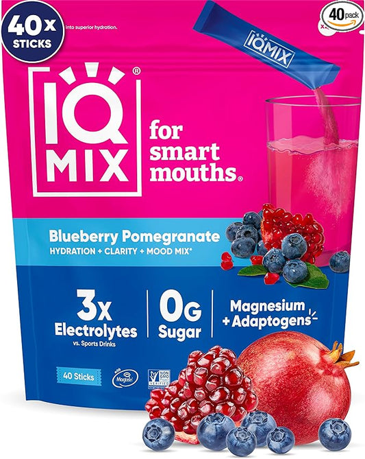 IQMIX Hydration Electrolyte Powder – 4-in-1 Formula for Hydration, Mental Clarity, Mood and