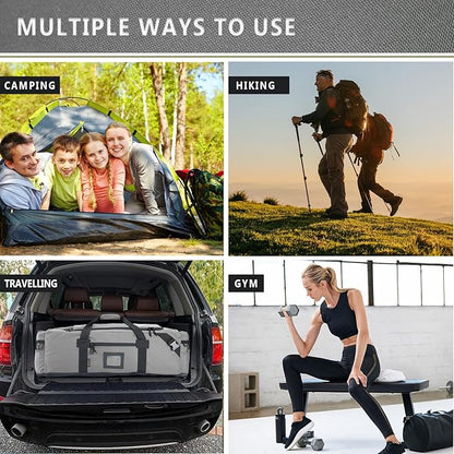 86l Large Duffel Bag For Travel, Gym & Sports - Water Repellent Polyester, Hidden Straps, Shoe Compartment - Perfect Luggage Duffle Bag Or Backpack For Men & Women