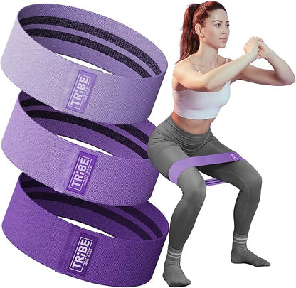 Fabric Resistance Bands for Legs - Workout Bands Resistance Bands for Men and Women - Booty Bands for Working Out - Exercise Bands Resistance Bands Set - Elastic Bands for Exercise