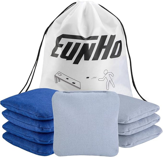 EunHo Cornhole Bags Set of 8 Regulation Size & Weight Corn Hole Bean Bags Official Professional All