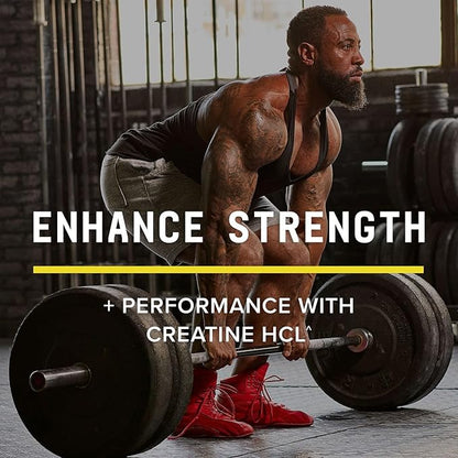BEYOND RAW Science-Backed Creatine HCl Powder, Lab Grade, for Muscle Strength and Growth, Energy Production, Athletic Performance, Cognitive Support, Cellular Hydration, 120 Servings