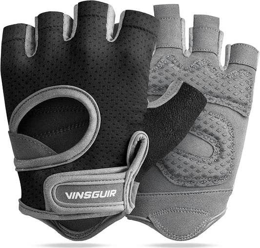 VINSGUIR Workout Gloves for Women and Men, Breathable Weight Lifting Gloves for Gym Exercise, Fitness, Training, and Cycling, with Excellent Grip and Cushion Pads