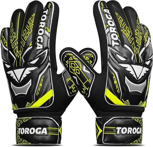 Goalkeeper Gloves for Kids & Youth – Soccer Goalie Gloves, Strong Latex Grip, Double Wrist Support