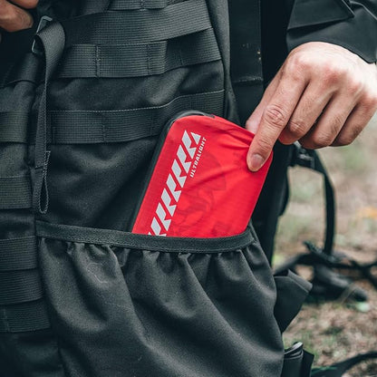 RHINO RESCUE EDC First Aid Kit for Travel, Mini Water-Resistant & Ultralight Portable Quick Search Emergency Med Kit for Car, Camping, Hiking,Cycling, Backpacking