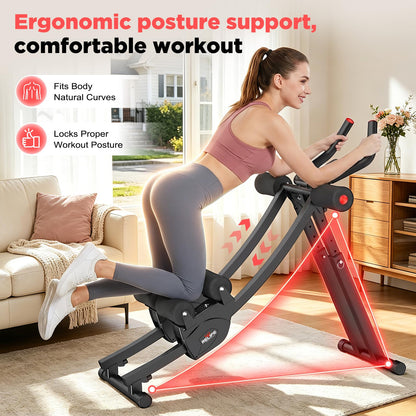 RELIFE REBUILD YOUR LIFE Dual Track Ab Machine, Exercise Equipment