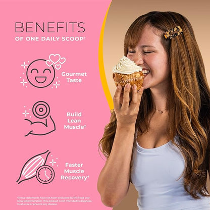 One Sol Lean Plant Protein Powder, Pea & Brown Rice Protein, Low Carb, Vegan Friendly - Gluten, Lactose, & Soy Free - No Added Sugar, Non-GMO, Clean Nutrition, No Bloating (Vanilla Caramel Cupcake)