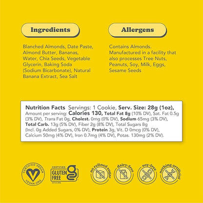 Love + Chew, Variety Pack of Minis - 16 Count - Tasty Gluten Free Cookies - Vegan - Healthy, Paleo, Non GMO Snacks - Individually Wrapped, Soft Baked Cookies - Made from High Protein Almonds - 1 Ounce Each