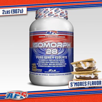 APS Nutrition Isomorph 28 Protein Powder | Pure Whey Isolate | Cold Pressed, Ultra- Filtered, & Ion Exchange Isolates | 28g Protein | 2 Pound (S?™Mores)