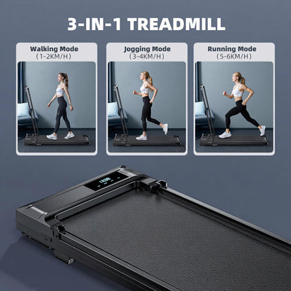 Walking Pad Treadmill for Home - Folding Treadmills with Handle Bar Portable Compact Fold up Indoor