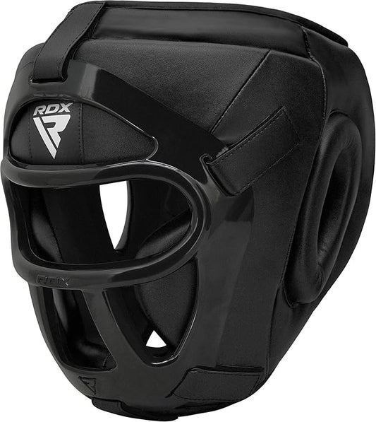 RDX Boxing Headgear MMA Muay Thai, Removable Face Grill, Head Gear for Sparring Grappling Martial