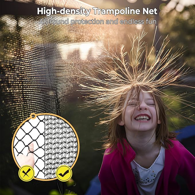 12 14 15 16FT Outdoor Trampolines for Kids and Adults, Pumpkin Trampolin with Curved Poles, Recreational Trampolin with Basketball Hoop and Safety Enclosure Net for Kids and Adults