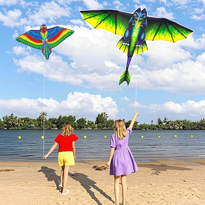 Easy to Fly Kites for Kids Ages 4-8 8-12 & Adults, Beach Flying Toys Butterfly Kite with Handle and Kites String, Great for Outdoor Activities & Family Trip Easter Gifts