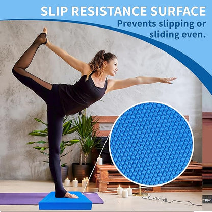 Professional Foam Balance Pad, Large Balance Pads for Physical Therapy, Foam Balance Board for Rehabilitation Stability Workout Knee and Ankle Exercise Strength Training
