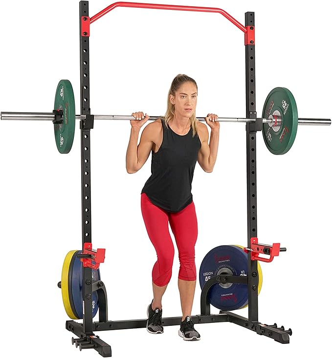 Sunny Health & Fitness Multifunctional Strength Training Home Gym ??Complete Workout Equipment with Training Attachments, Optional Squat Stand, Power Rack Cage, Adjustable Incline Bench