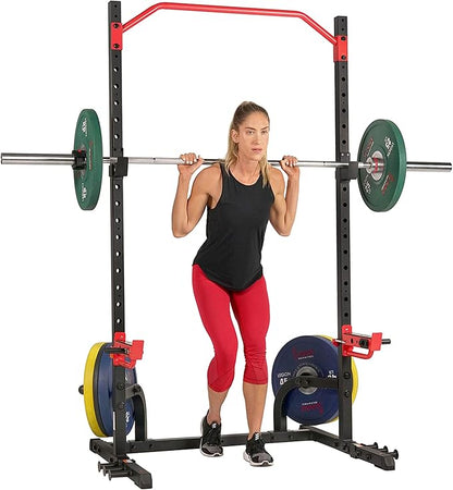 Sunny Health & Fitness Multifunctional Strength Training Home Gym ??Complete Workout Equipment with Training Attachments, Optional Squat Stand, Power Rack Cage, Adjustable Incline Bench