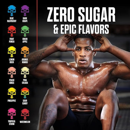 JNX SPORTS The Curse! Pre Workout Powder for Men & Women, Caffeine, Beta-Alanine, Creatine, L-Citrulline, 50 Servings, Orange Mango Flavor ??Boost Energy, Strength & Focus