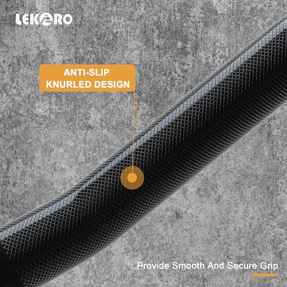 Olympic EZ Curl Barbell Bar, 48-inch Curling Bar, Fits 2-inch Weight Plates, Strength Training Bar for Squats, Hip Thrusts, Bench Press, and Weightlifting, with 2 Spring Collars (350LBS Weight Capacity）