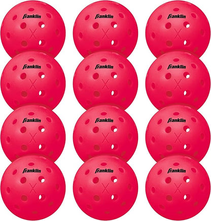 Franklin Sports X-40 Outdoor Pickleballs - Official Ball of USA Pickleball, APP Tour + US Open - Regulation Size