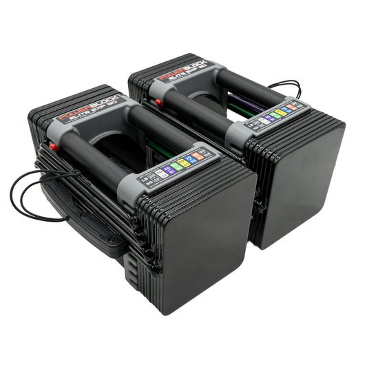 PowerBlock Elite EXP Adjustable Dumbbells, Sold in Pairs, Stage 1, 5-50 lb.