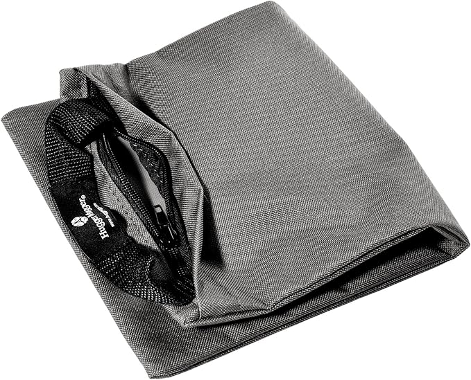 Hugger Mugger Unfilled 10lb Yoga Sandbag - Adds Weight to Your Poses, Zipper Cover, Sturdy Handle, Durable Material, Not Filled with Sand