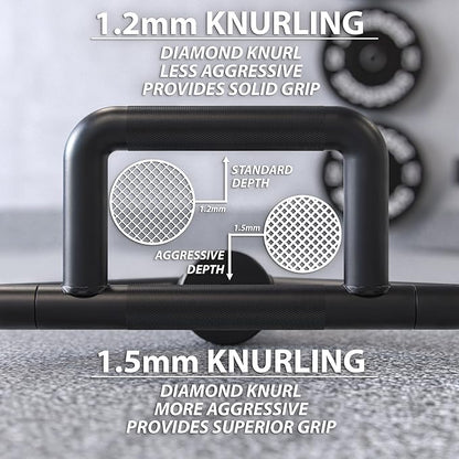 Synergee 20kg and 25kg Chrome or Black Olympic Hex Barbell Trap Bar with Rotating, Flat or Raised Handles for Squats, Deadlifts, Shrugs.