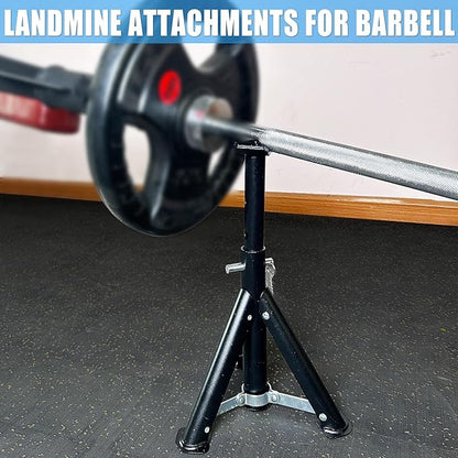 Viking Press Landmine Handle for 2-Inch Barbell, Hack Squat T-Bar Row Attachment Strength Training Accessories, Shoulder Press Landmine Attachment Equipment