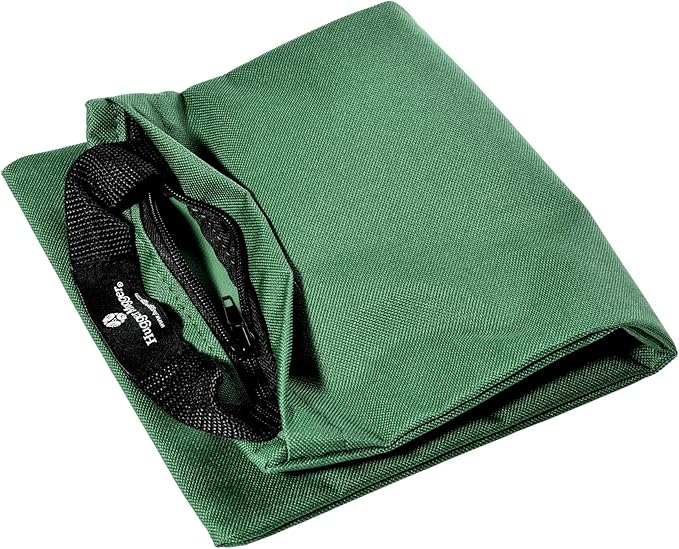 Hugger Mugger Unfilled 10lb Yoga Sandbag - Adds Weight to Your Poses, Zipper Cover, Sturdy Handle, Durable Material, Not Filled with Sand