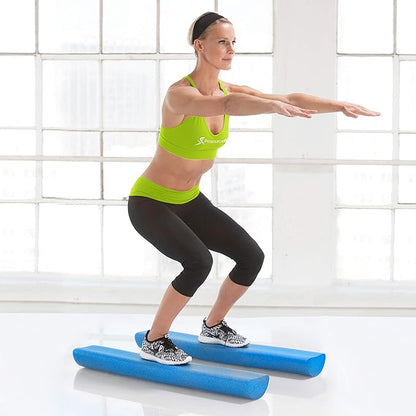 ProsourceFit Flex Foam Rollers for Muscle Massage, Physical Therapy, Core & Balance Exercises Stabilization