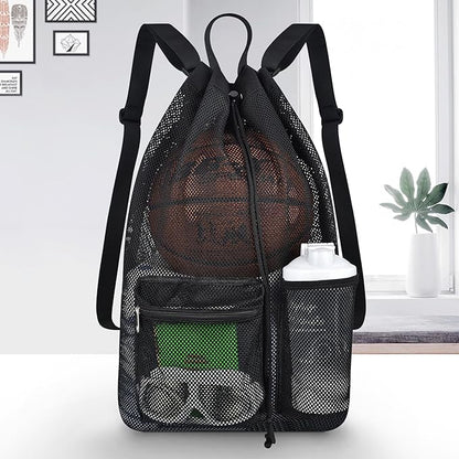 Mildbeer Large Drawstring Backpack for Men Women Athletic Gym Sports Workout Beach Swimming Commuting Travel