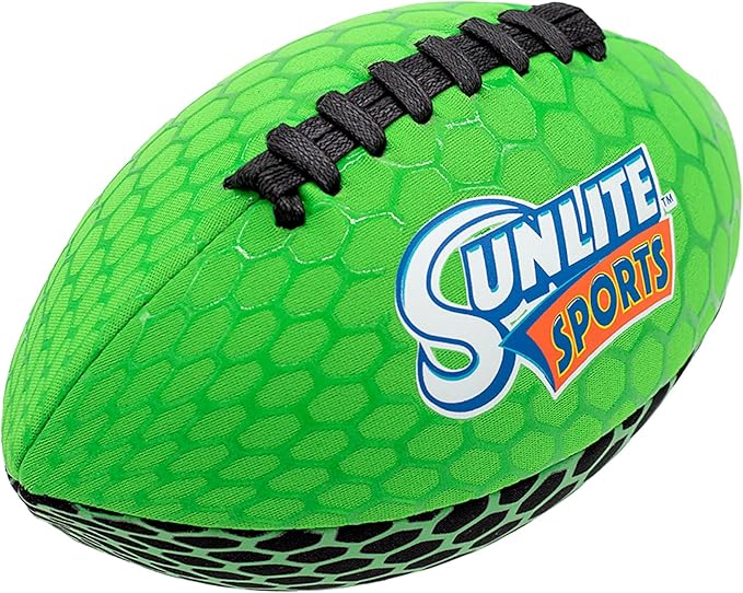 Sunlite Sports Waterproof Football for Lawn Backyard Pool Beach Lake Park Water Toy, Outdoor Play, for Kids Children Teens Adults, Family Fun
