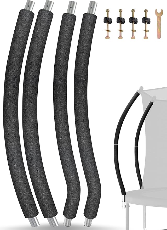 Trampoline Poles Replacement for Skywalker Or Jumpzylla,Galvanized Trampoline Enclosure Pole for Skywalker or Jumpzylla,Replace Parts#4201 4202 4135 OR for Jumpzylla 8ft 10ft&12ft 14ft