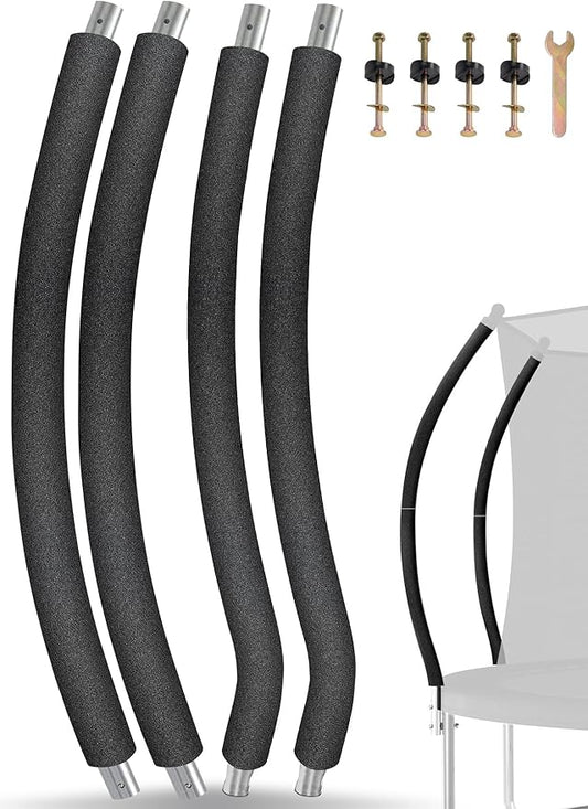 Trampoline Poles Replacement for Skywalker Or Jumpzylla,Galvanized Trampoline Enclosure Pole for Skywalker or Jumpzylla,Replace Parts#4201 4202 4135 OR for Jumpzylla 8ft 10ft&12ft 14ft