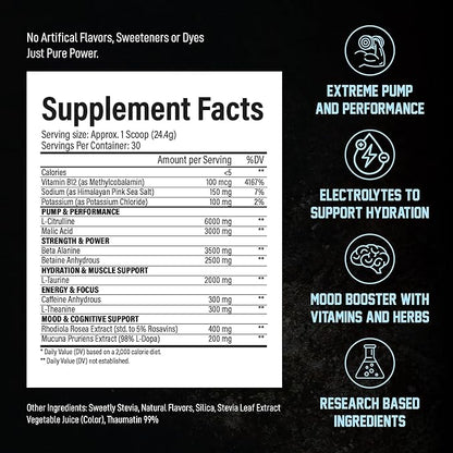 Voyager Pre-Workout Rocket Razz ??Creatine-Free Powder w/L-Citrulline, Beta-Alanine, Caffeine ??Supports Energy, Endurance & Focus ??30 Servings ??No Artificial Fillers ??GMP Certified