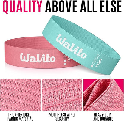 Fabric Resistance Bands for Working Out - Booty Bands for Legs -Glutes Training for Women and Men - Exercise Bands for Squats, Yoga, Physical Therapy -Home Gym Fitness